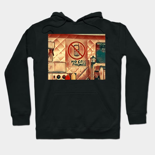 No Cell Phones Hoodie by Fenay-Designs